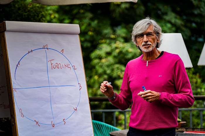 In Latsch absolvierten die Black Wings ein Teambuilding mit Konrad Breit.