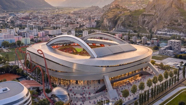 Diese moderne Multifunktionsarena soll in der Schweiz gebaut werden.