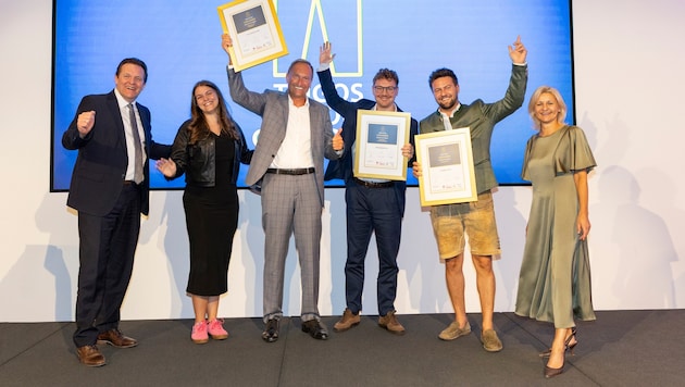 Die Gewinner des heurigen Trigos strahlten um die Wette.