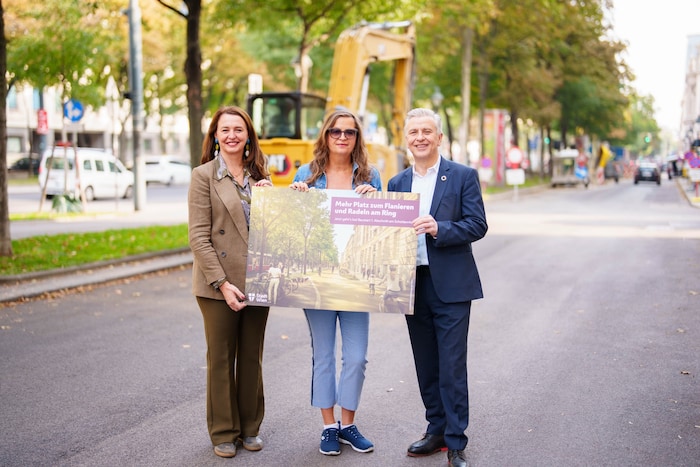 Neos Wien-Klubobfrau Selma Arapovic, SPÖ-Verkehrsstadträtin Ulli Sima und SPÖ Wien-Klubchef ...
