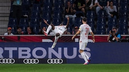 Aboubacar Camara ist auch für einen ausgefallenen Jubel zu haben.