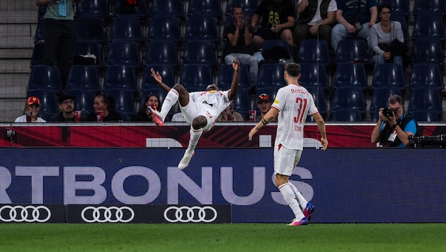 Aboubacar Camara ist auch für einen ausgefallenen Jubel zu haben.