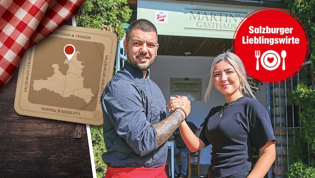 Zu zweit ein starkes Team: Sandra und Robert leiten ihr Lokal in Salzburg-Liefering seit vier ...
