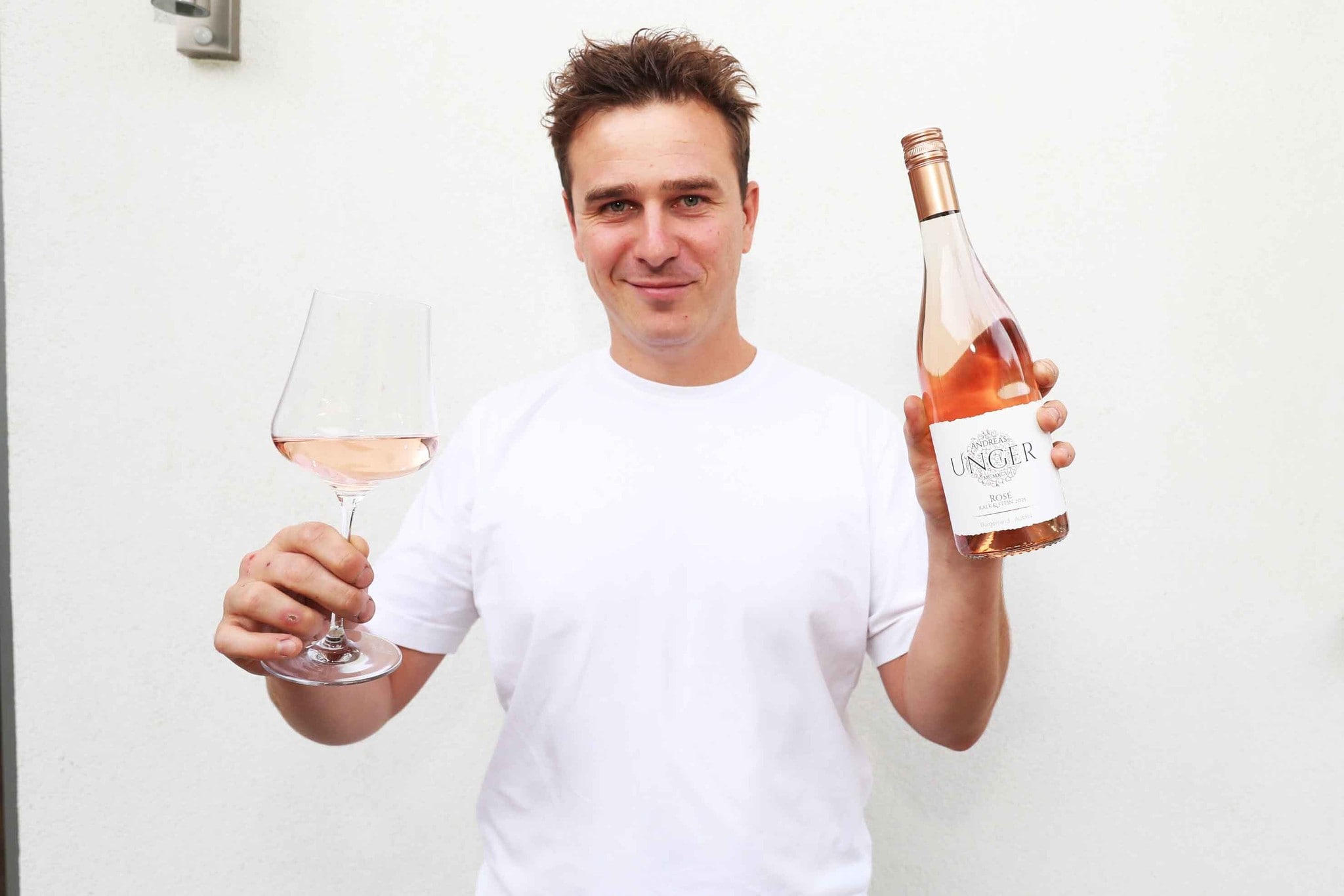 Rosé Kalk & Stein 2025 aus dem Hause von Andreas Unger in Halbturn hat Chancen auf den ...