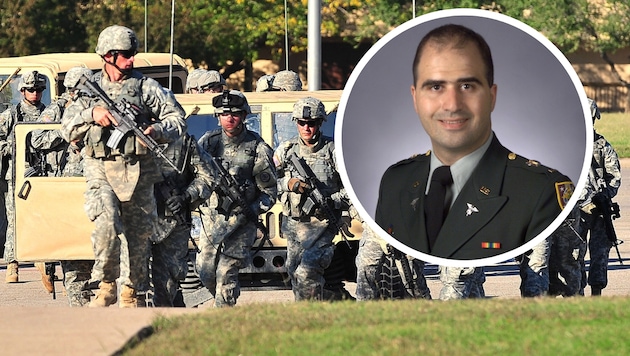 Im kleinen Bild: Der Amokläufer Nidal Malik Hasan