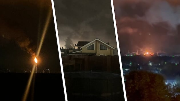 Diese Bilder erreichen uns derzeit aus der Region Moskau.
