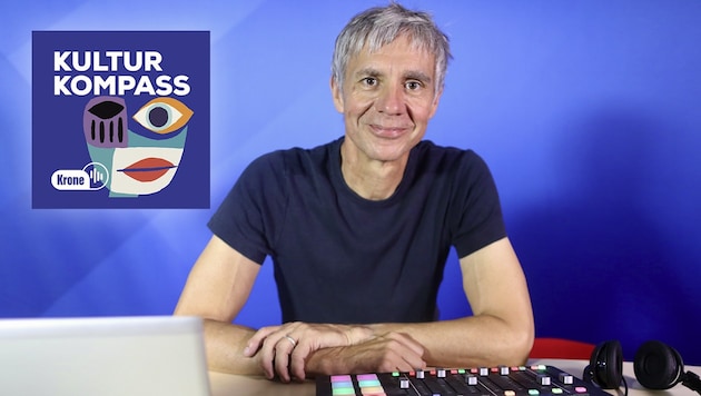 Thomas D. Trummer, Direktor des Kunsthaus Bregenz, zu Gast im Studio des „Kultur Kompass“.