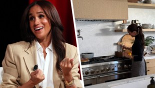 Meghan „kochte“ in einem Beitrag ihrer Marke „As Ever“ auf einem ausgeschalteten Herd.