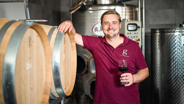 Leo Gmeiner ist Präsident des OÖ Weinbaus und selbst Winzer.