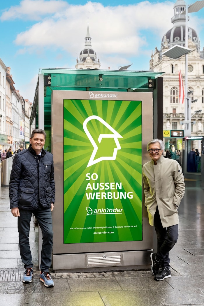 Bernd Schönegger (li.) und Dieter Weber sind die beiden Geschäftsführer beim Ankünder und haben ...