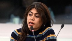 Die französische Abgeordnete der Linken-Fraktion, Rima Hassan, hat im EU-Parlament eine ...
