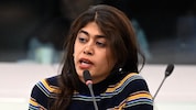 Die französische Abgeordnete der Linken-Fraktion, Rima Hassan, hat im EU-Parlament eine ...