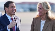 US-Außenminister Marco Rubio mit Islands Außenministerin Thorgerdur Katrin Gunnarsdottir
