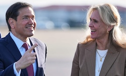 US-Außenminister Marco Rubio mit Islands Außenministerin Thorgerdur Katrin Gunnarsdottir