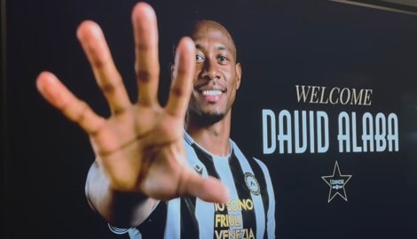 David Alaba unterschrieb bei Udinese Calcio.