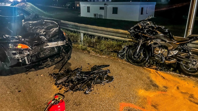 Die Unfallstelle in Ranshofen