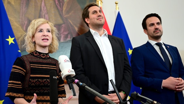 Wissenschaftsministerin Eva-Maria Holzleitner (SPÖ), Digital-Staatssekretär Alexander Pröll ...