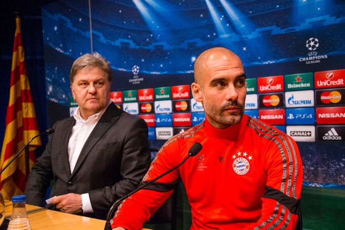 Markus Hörwick (li.) war von 1983 bis 2016 Kommunikationsdirektor bei Bayern München.