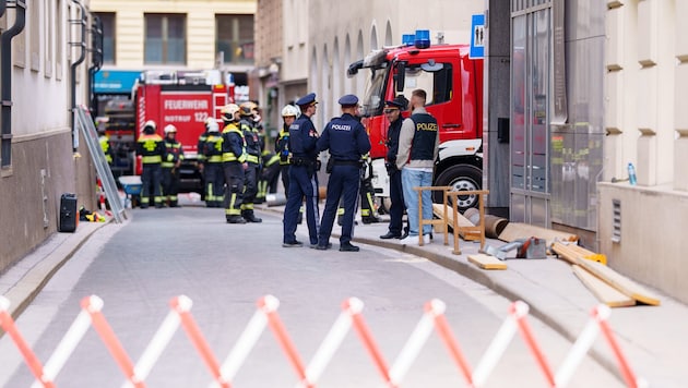 Im eingestürzten Gebäude in der Wiener Innenstadt wurde eingebrochen.