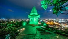 Am Welttag der seelischen Gesundheit (10. Oktober) wird der Grazer Uhrturm grün beleuchtet. Die ...