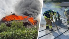 Als die Einsatzkräfte eintrafen, stand das Gebäude bereits in Vollbrand. 