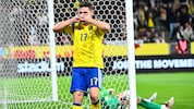 Auch dank der Tore des Arsenal-Stürmers liegt Schweden auf Aufstiegskurs. 