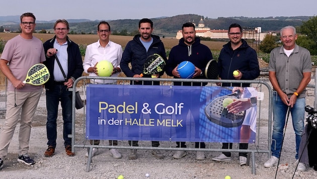 Die „Halle Melk“ soll im Dezember eröffnen – mit drei Padelplätzen und Golfsimulator