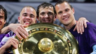 Mit der Austria (v.li.n.re.: Filip Sebo, Mario Tokic, Ernst Dospel) holte Dospel 2006 den ...