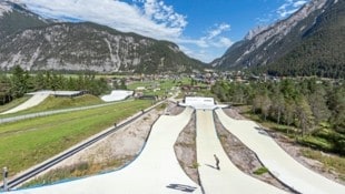 GEPA Snowboard-Star Anna Gasser konnte im Sommer in Scharnitz üben.