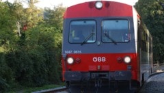 Dieser Triebwagen der Almtalbahn rammte den Wagen.