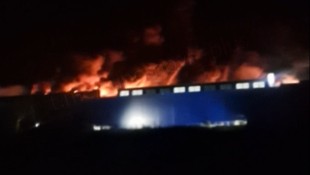Durch den nächtlichen Angriff fing das Rechenzentrum in Rjasan Feuer.