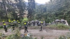 Die Freiwillige Feuerwehr St. Peter-Spittal am Einsatzort