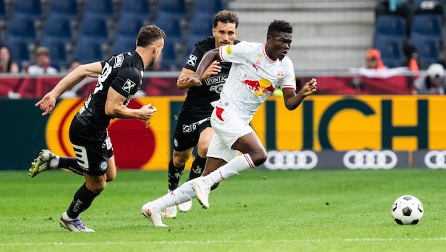 Karim Konate ist für das Spiel in der Europa League gegen Celje noch fraglich.