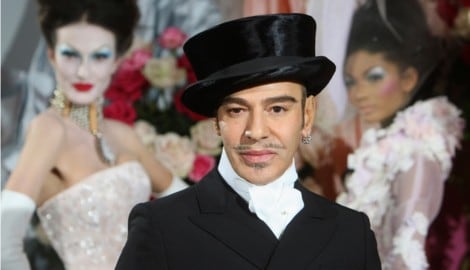 John Galliano bei der Dior Haute Couture Fashion Show 2010 in Paris.
