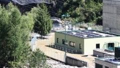 Die Kläranlage in Sölden war von einer Mure betroffen.