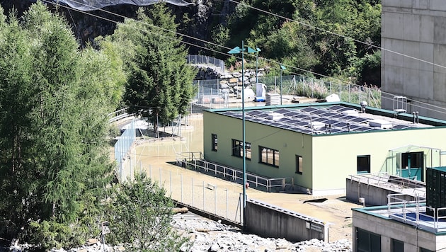 Die Kläranlage in Sölden war von einer Mure betroffen.