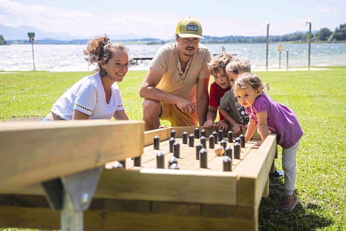 Kugelbahn im Strandbad Neumarkt am Wallersee.