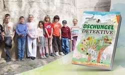 Neun Kinder zwischen sechs und zehn Jahren schrieben und zeichneten in der „Kinderwerkstatt“ ihr ...