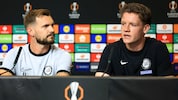 Im Jänner feierte Luca Weinhandl (re.) in der Europa League sein Debüt für Sturm, mittlerweile ...