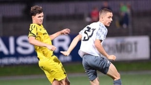 Nico Wernig (li.) kickte schon für St. Veit in der Kärntner Liga. Heute fordert er sein Ex-Team ...