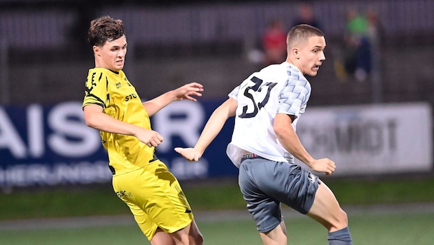Nico Wernig (li.) kickte schon für St. Veit in der Kärntner Liga. Heute fordert er sein Ex-Team ...