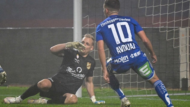 Mit Hartberg haben Goalie Domenik Schierl und seine Teamkollegen bisher nicht die schlechtesten ...