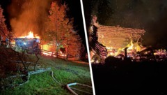 Die Berghütte brannte lichterloh.