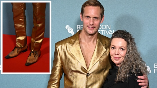 Alexander Skarsgård erschien zur Premiere ihres gemeinsamen Films „Wicker“ neben Olivia Cole in ...