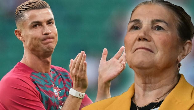 Maria Dolores dos Santos Aveiro (re.), die Mutter von Cristiano Ronaldo, äußert sich zum Wirbel ...