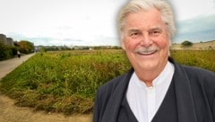 Jetzt noch Baufeld: Im neuen Stadtquartier Eibengasse wird eine Allee an Schauspieler Peter ...