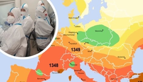 Die Pest breitete sich im 14. Jahrhundert auf weite Teile Europas aus.