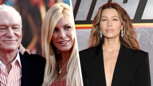 Hugh Hefners Witwe Chrystal Harris richtet sich in einem dringenden Appell an Jessica Biel.