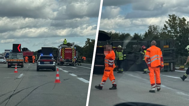 Der Unfall hatte schwerwiegende Auswirkungen – es baute sich rasch ein Stau auf.