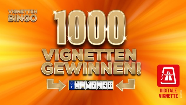 Holen Sie sich eine von 1000 digitalen Pkw-Jahresvignetten
